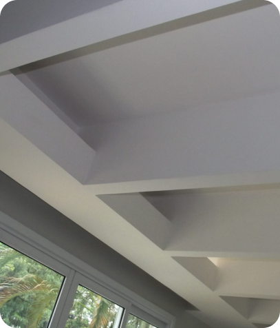 Teto decorado em gesso